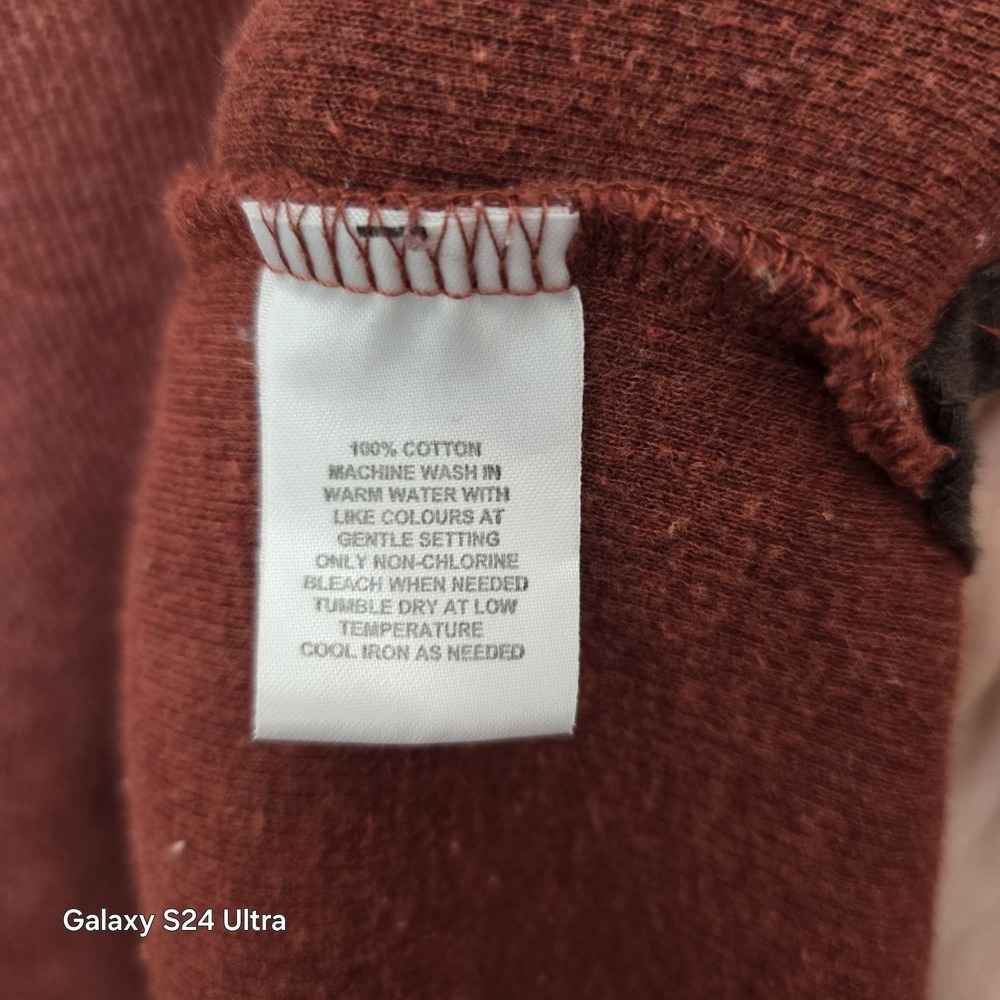 Sweater Mens 1/4 Zip Medium By Brown Black - Picture 12 of 12